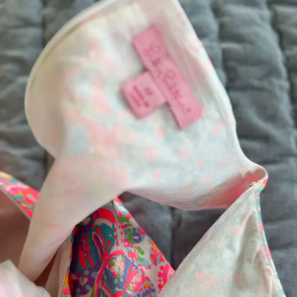 Lilly Pulitzer Sundress with White Scallop Trim - Picture 2 of 8